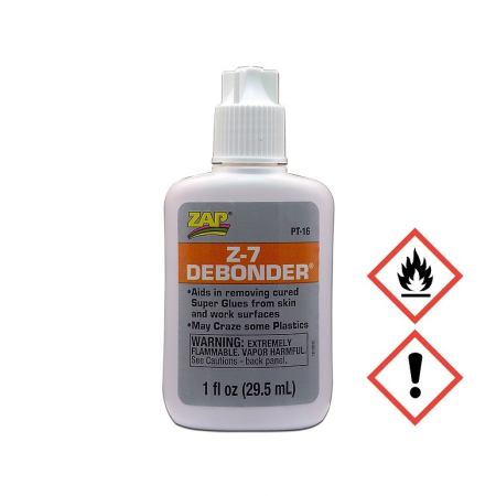 ZAP Z-7 Debonder Löser   29.5 ml  (löst Sekundenkleber)