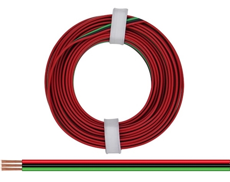 Drillingslitze 0,14 mm² / 5 m rot-schwarz-grün
