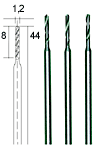 HSS Mikro-Spiralbohrer 1.2 mm   (3 Stk)