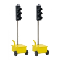 H0 2 LED-Baustellen Ampeln