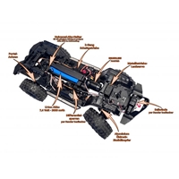DF-4S PRO BL Crawler 1:10 Scale RTR - Metallic Red