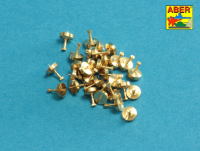 1/16 Turned imitation of Hexagonal bolts 0,85 x 1,30 mm x 30 pcs.
