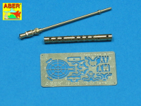 1/16 Turned barrel for German machine gun MG34