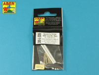 1/35 Barrels for British WWI Tank Mk.I Male - 6 pdr.  gun x 2 &amp;amp; 8mm Hotchkiss m.1909 x 3