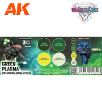 WARGAME COLOR SET. Green Plasma