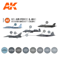 US Air Force &amp; ANG Modern Aircraft Colors SET 3G