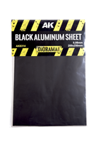 Schwarzes Aluminiumblech 200x250mm 0.15mm