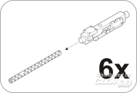 Nieten rund cal. 0,8 mm, 60 St. mit Bohrer 0,5 mm