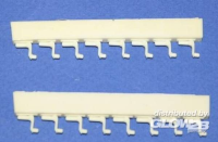 Nieten rund cal. 0,8 mm, 60 St. mit Bohrer 0,5 mm