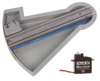 H0 Segment-Drehscheibe mit Servo