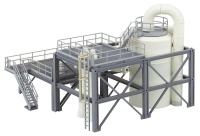 H0 Apparategerüst mit Rohrleitung