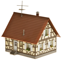 H0 Einfamilienhaus gelb