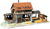 H0 Saegemuehle mit Motor