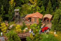 H0 Jagdhütte mit Hochsitz