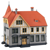 H0 Rathaus mit Feuerwehrgarage