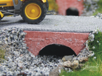 1/87 Wasser Durchlass Ziegel mittel rot 3 Stück