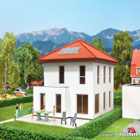 H0 Kubushaus Mia mit Carport