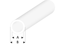 ASA Rohr Transparent 4x5x330mm (5 stk)