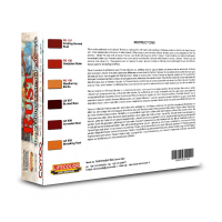 Set mit drei Farben und drei Sorten Pigmenten zur Rostdarstellung je 22ml