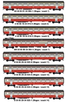 H0 SBB EW III  Swissexpress Set  8teilig EP IV AC