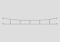H0 Fahrdraht 172.5mm r=437.5mm (