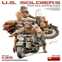 1/35 US Soldaten w/WLA Motorr&amp;#228;dern