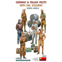 1/48 German &amp;amp; Italien Pilots w. DAL Soldiers
