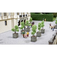 H0 L-C minis Zierb&amp;#228;ume in K&amp;#252;beln  2. Stk 