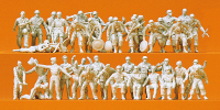 1:87  Fallschirmjäger, Piloten u.a. 1935-45, 40 unbem. Figuren