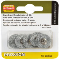 Stahldraht Rundb&amp;#252;rsten  5 stk