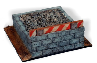 1/35 Eisenbahnpuffer-Block