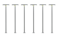 H0 Bahnsteigl., 2 LED 5+1