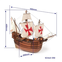 1/50 Santa Maria inkl. Starterpack Standmodellbausatz