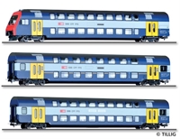 H0 Doppelstockwagen-Set 3-tlg Z&amp;#252;rcher S-Bahn SBB