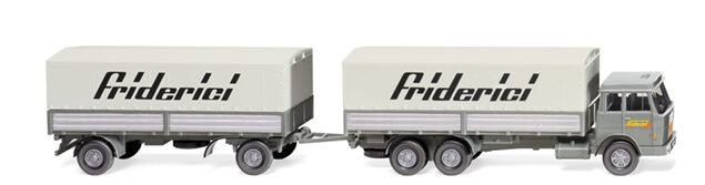 1/87 Pritschenanhängerzug (Hanomag Henschel) Friderici