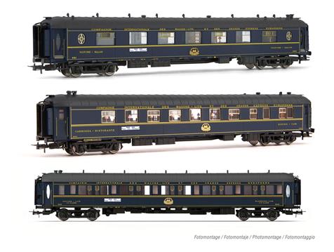 H0 CIWL 3 Wagen Train Bleu Set 2 W+Ws+Lx Ep. III