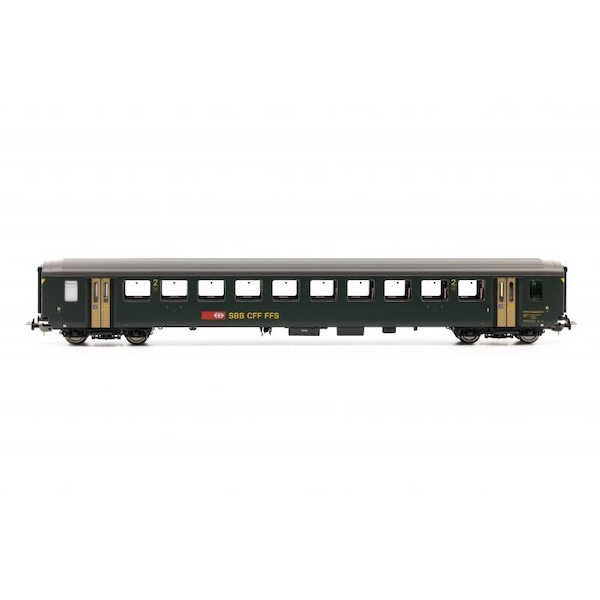 H0 SBB  Personenwagen EW I  2.Klasse  gr&#252;n