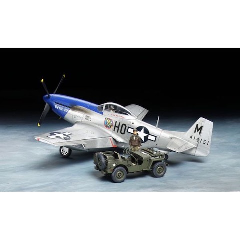 1/48 P-51D Mustang &amp; 1/4Ton Jeep