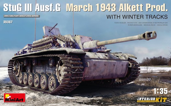 1/35 StuG III  ausf G M&#228;rz 43 W Winterketten Alkett Production INTERIOR Kit