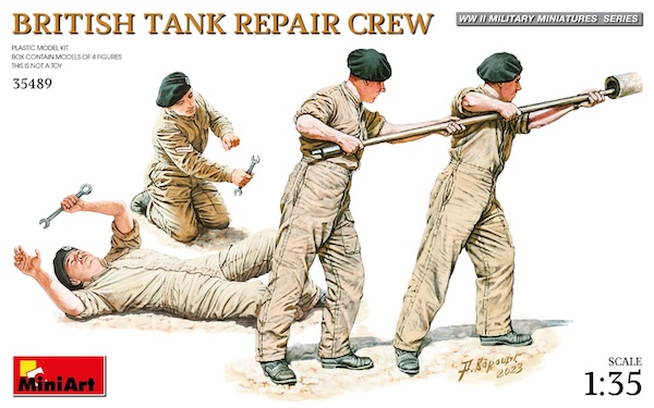 1:35 Britische Panzer Mechaniker Crew 