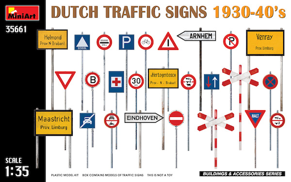 1/35 Durch Road Signs Paris region 1930- 40s