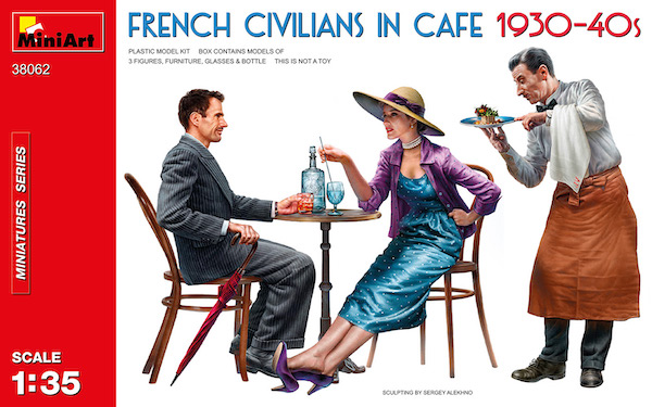 1/35 French Civilians on Cafe 1930-40s