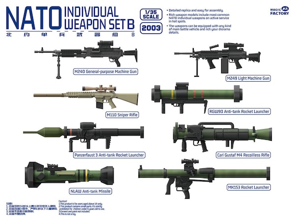 1/35 Nato Individual Weapon Set B