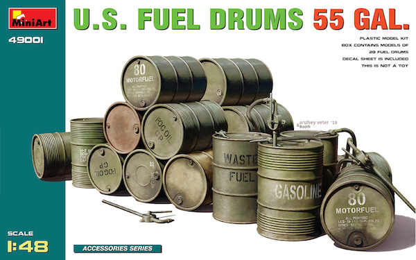 1/48 U.S. Fuel Drums 55Gal.