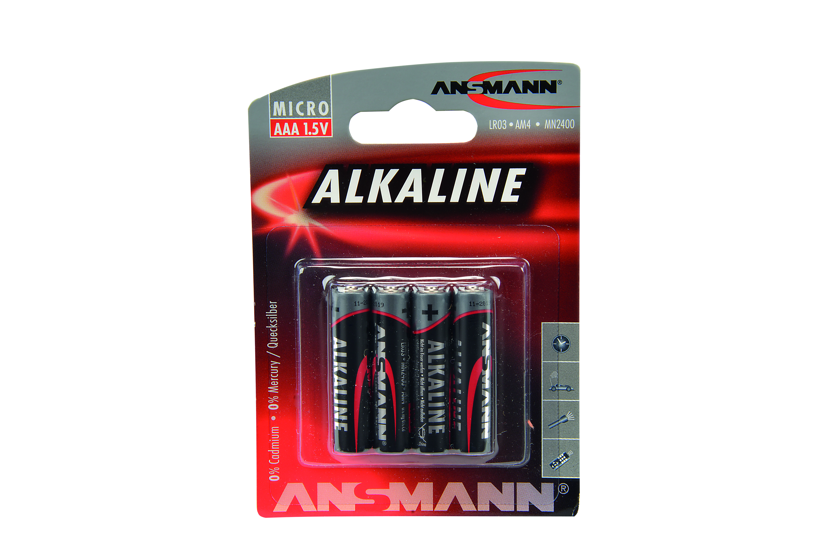 1,5V Alkaline Micro AAA LR03 Batterien (4stk)