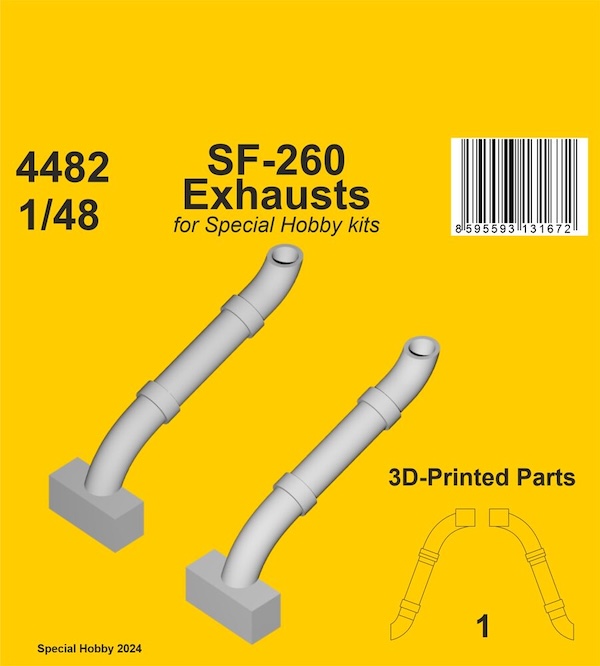 1/48 SF 260 Exhaust f&#252;r Special Hobby