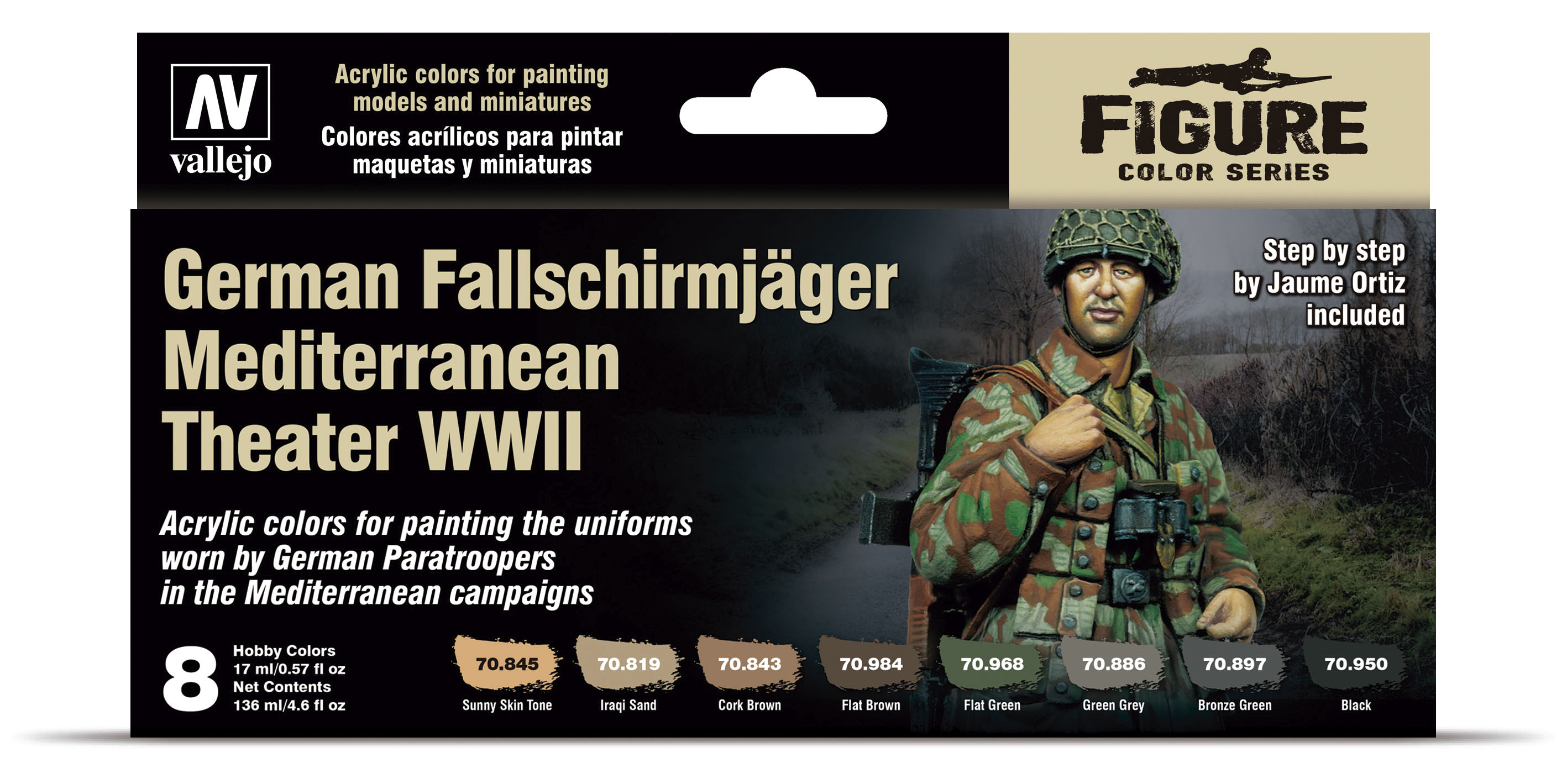 Farb-Set Deutsche Fallschirmjäger