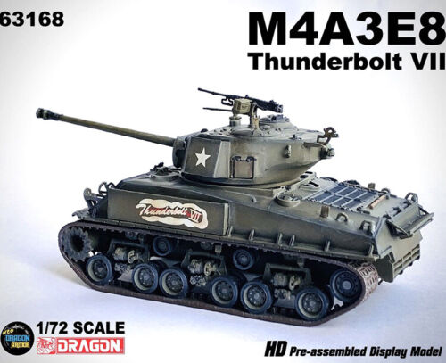 1/72 M4A3E8 Thunderbolt VII Sherman Fertigmodell