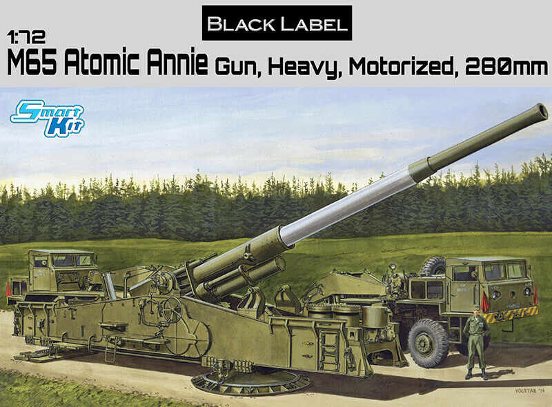 1/72 M65 Atomic Annie Gun Heavy motorized 280mm