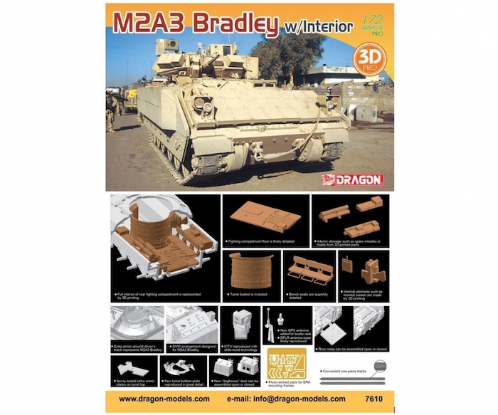 1/72 M2A3 Bradley w. Interior